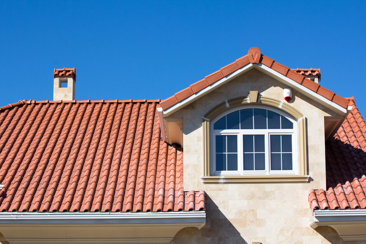 Clay tiles roof